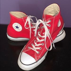 UEC Red Converse Chuck Taylor All Stars Hi-tops